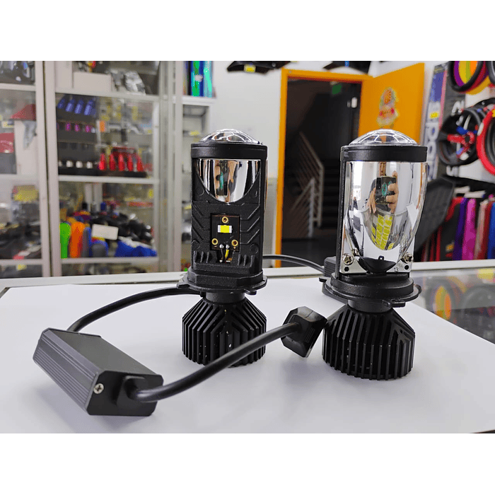 💥SUPER LIQUIDACION REMATE💥   X2 Ampolletas de faros delanteros de Auto H4 proyector lupa LED Canbus 20.000 lumenes 150W 6000K  12-24v alta y baja 20
