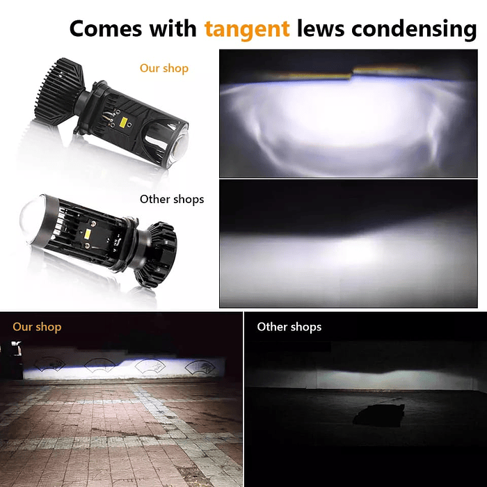 💥SUPER LIQUIDACION REMATE💥   X2 Ampolletas de faros delanteros de Auto H4 proyector lupa LED Canbus 20.000 lumenes 150W 6000K  12-24v alta y baja 25