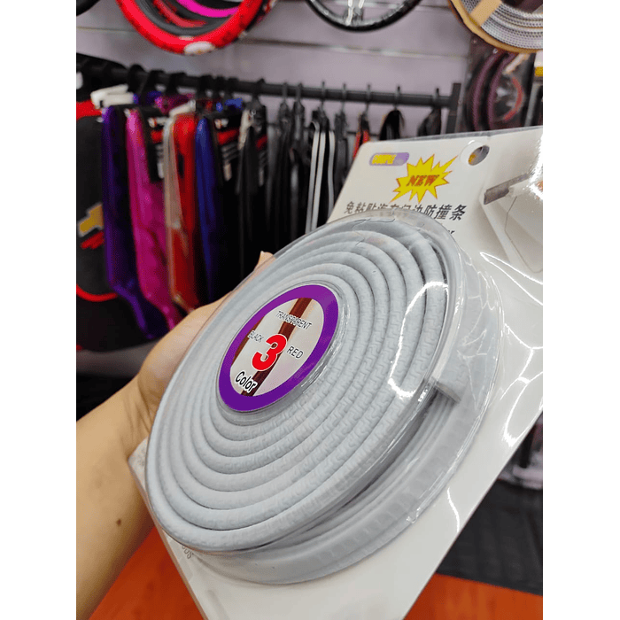 🔥OFERTA🔥 MOLDURA PROTECTORA UNIVERSAL TIPO U  5 METROS GRIS CLARO  3