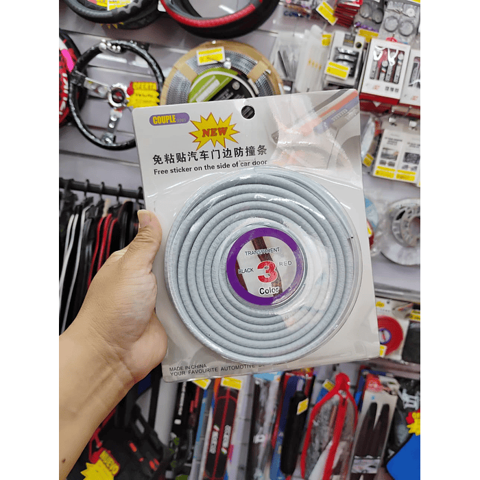 🔥OFERTA🔥 MOLDURA PROTECTORA UNIVERSAL TIPO U  5 METROS GRIS CLARO  4