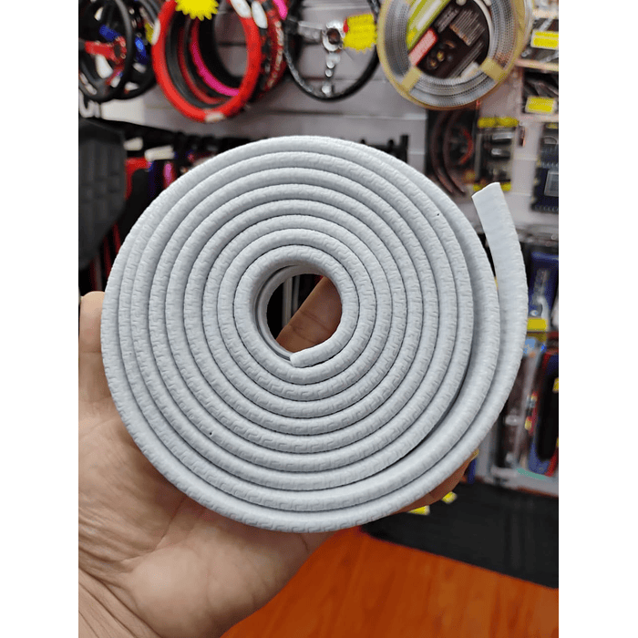 🔥OFERTA🔥 MOLDURA PROTECTORA UNIVERSAL TIPO U  5 METROS GRIS CLARO  7