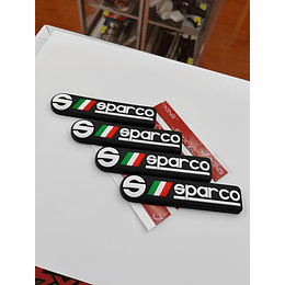 💥 ¡SUPER OFERTA LIMITADA! 💥 SET X4 TOPES DE PROTECCIÓN UNIVERSAL - COLOR NEGRO SPARCO 