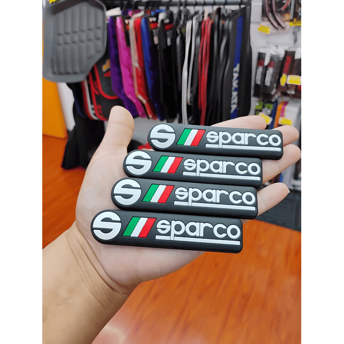 💥 ¡SUPER OFERTA LIMITADA! 💥 SET X4 TOPES DE PROTECCIÓN UNIVERSAL - COLOR NEGRO SPARCO  3
