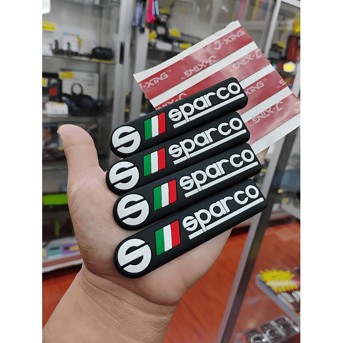 💥 ¡SUPER OFERTA LIMITADA! 💥 SET X4 TOPES DE PROTECCIÓN UNIVERSAL - COLOR NEGRO SPARCO  7