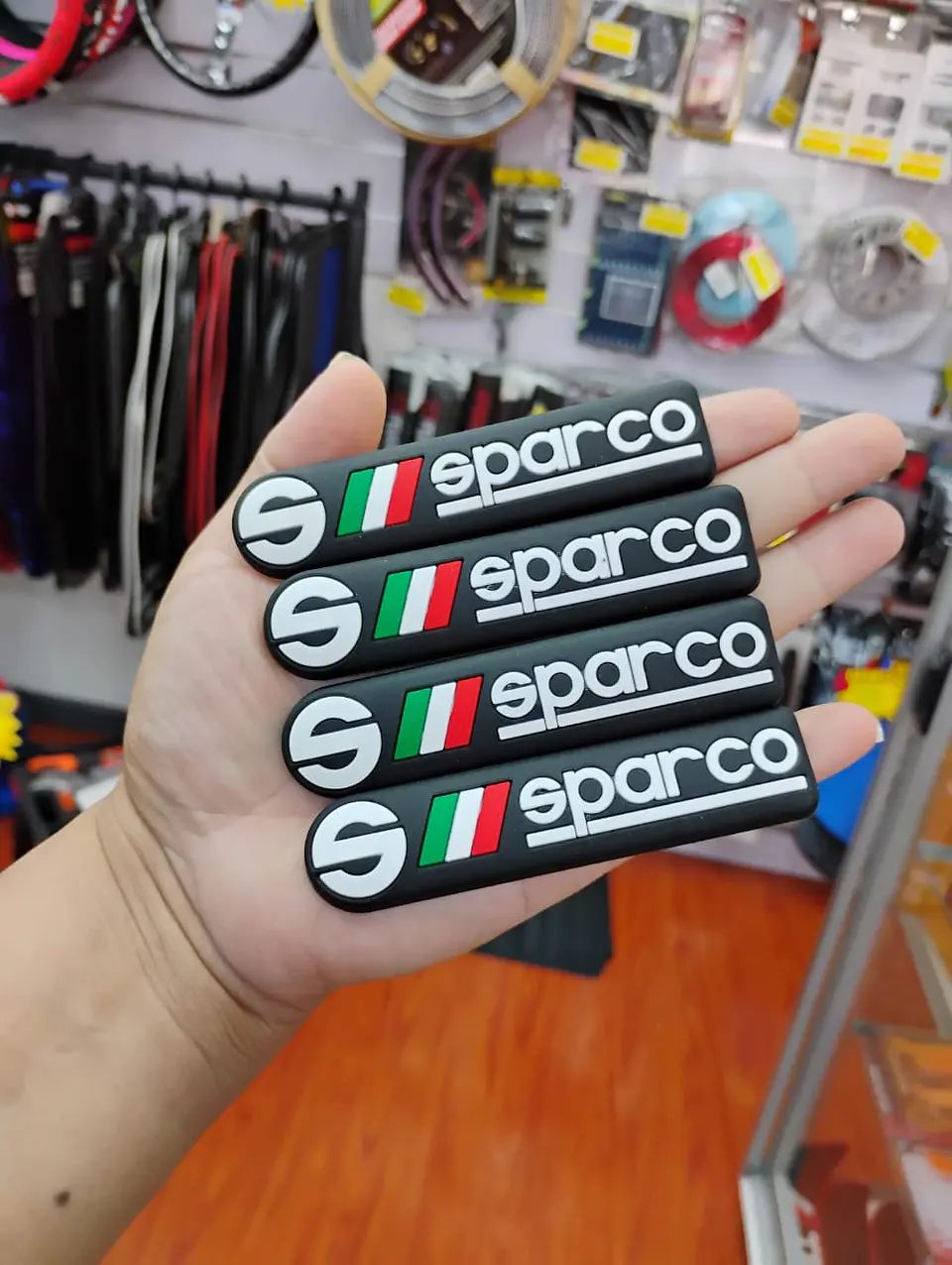 Set x4 topes de protección universal - Color negro sparco 8