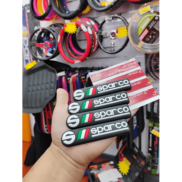 💥 ¡SUPER OFERTA LIMITADA! 💥 SET X4 TOPES DE PROTECCIÓN UNIVERSAL - COLOR NEGRO SPARCO  9