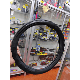 ¡Gran oferta! 🚗💨   *Forro Cubre Volante* de *Eco Cuero Negro con detalles de Carbono*
