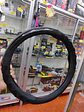 Forro Cubre Volante de Eco Cuero Negro con detalles de Carbono - thumbnail 1