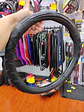 Forro Cubre Volante de Eco Cuero Negro con detalles de Carbono - thumbnail 4