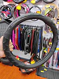Forro Cubre Volante de Eco Cuero Negro con detalles de Carbono - thumbnail 5