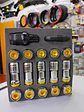 Set tuercas de seguridad Volk Racing, doble protección - Plata/Dorado - Miniatura 1