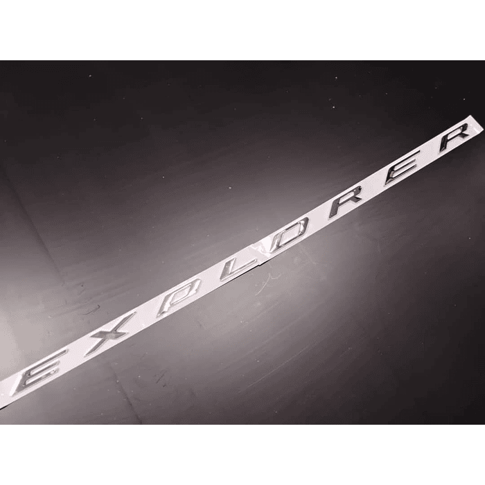 Emblema 3D Explorer letras plateadas para capot delantero de autos insignia pegatina para Ford Explorer 2011 al 2019 accesorios con estilo   7