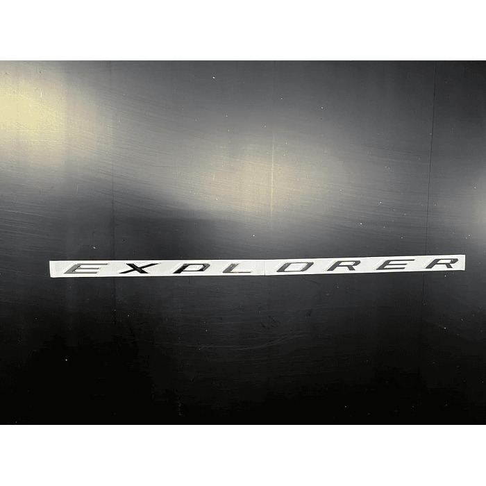 Emblema 3D Explorer letras plateadas para capot delantero de autos insignia pegatina para Ford Explorer 2011 al 2019 accesorios con estilo   8
