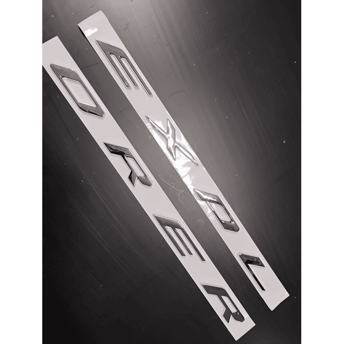 Emblema 3D Explorer letras plateadas para capot delantero de autos insignia pegatina para Ford Explorer 2011 al 2019 accesorios con estilo   11