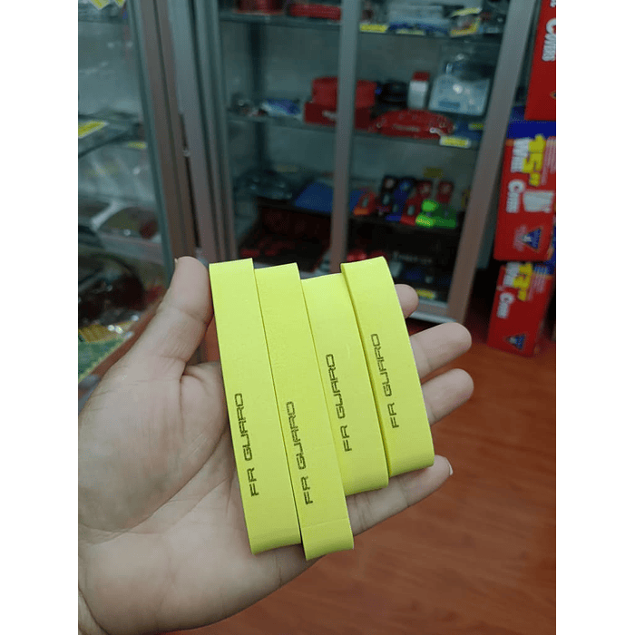 X4 tiras topes de puerta de goma Eva autoadhesivos para autos universal protector anticolision fácil de instalar color amarillo  6