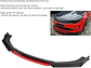 LIP BUMPER / FALDÓN DELANTERO kit de 4 piezas Negro brillante con Rojo - thumbnail 17