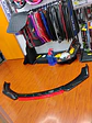 LIP BUMPER / FALDÓN DELANTERO kit de 4 piezas Negro brillante con Rojo - thumbnail 14