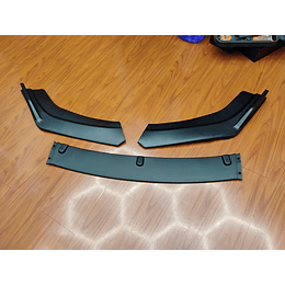 ¡Oferta imperdible! 🔥   *Front Lip / Bumper Faldón Delantero* (3 piezas Negro mate) 