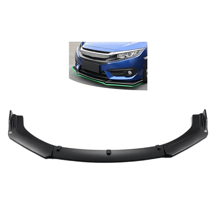 ¡Oferta imperdible! 🔥   *Front Lip / Bumper Faldón Delantero* (3 piezas Negro mate)  2