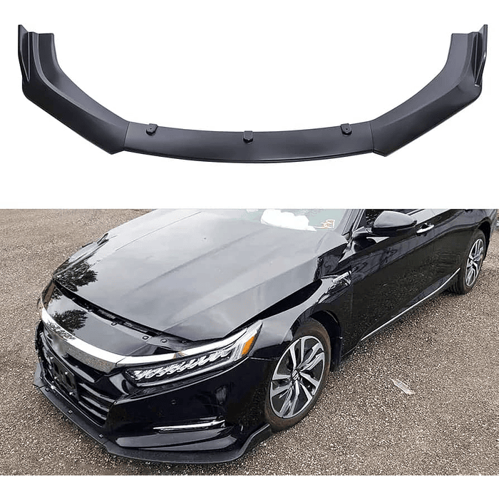 ¡Oferta imperdible! 🔥   *Front Lip / Bumper Faldón Delantero* (3 piezas Negro mate)  12