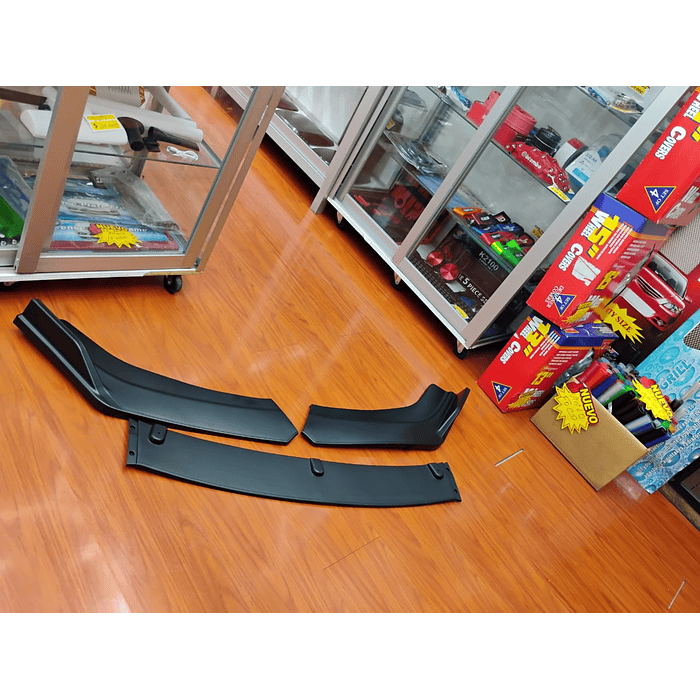 ¡Oferta imperdible! 🔥   *Front Lip / Bumper Faldón Delantero* (3 piezas Negro mate)  14