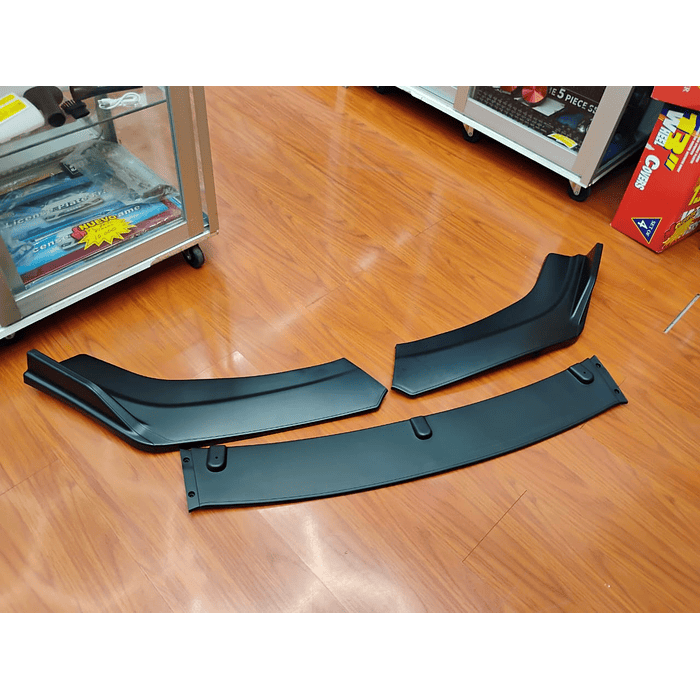 ¡Oferta imperdible! 🔥   *Front Lip / Bumper Faldón Delantero* (3 piezas Negro mate)  15