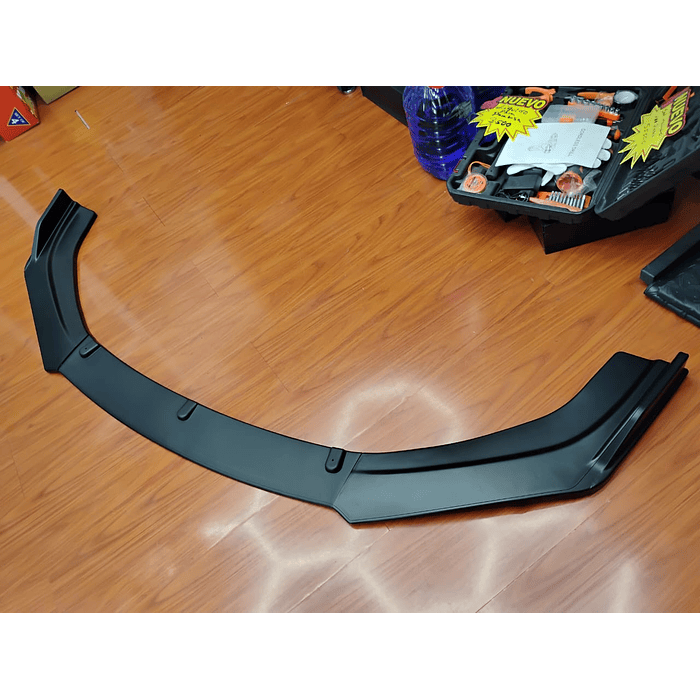 ¡Oferta imperdible! 🔥   *Front Lip / Bumper Faldón Delantero* (3 piezas Negro mate)  16