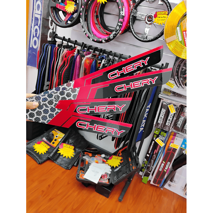 ¡Oferta de liquidación! Cubre Zócalos / Pisadera Multifunción en Acrílico Protector para Autos Universal Chery 13