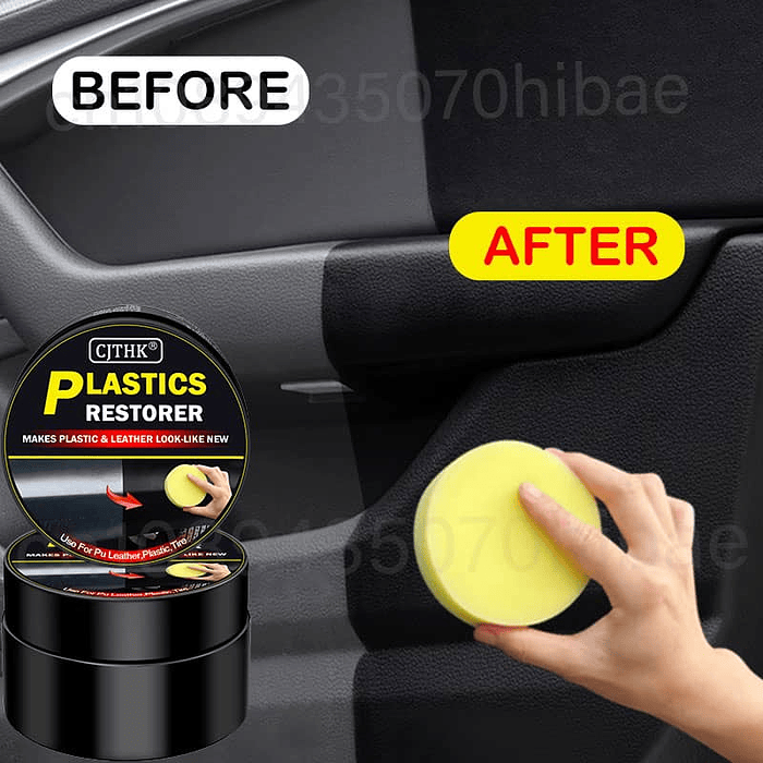 🔥💯Oferta especial💯🔥 Crema renovadora de piezas plásticas para interior y exterior de autos.  4