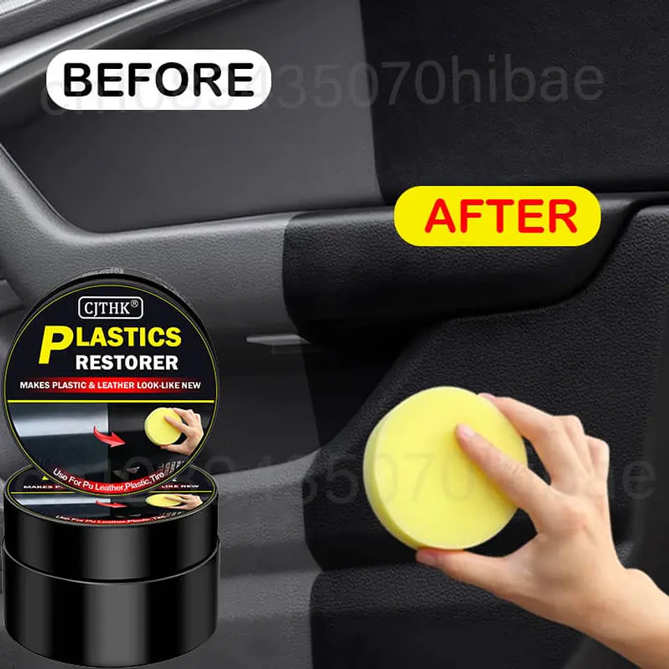 Crema renovadora de piezas plásticas para interior y exterior de autos 4