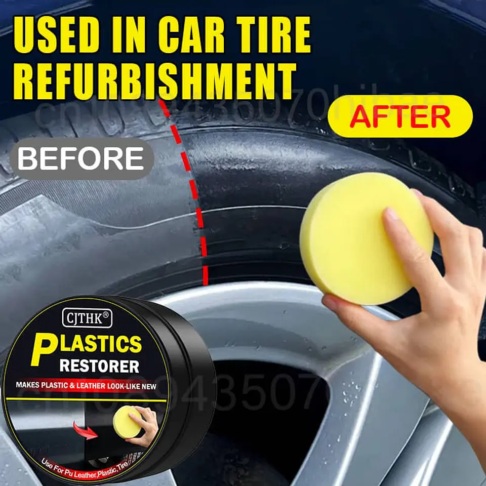 Crema renovadora de piezas plásticas para interior y exterior de autos 6