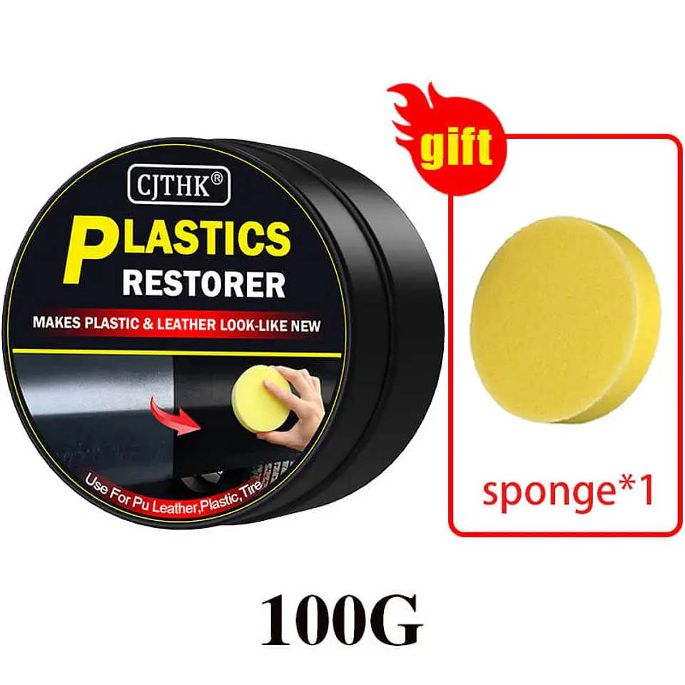 Crema renovadora de piezas plásticas para interior y exterior de autos 8