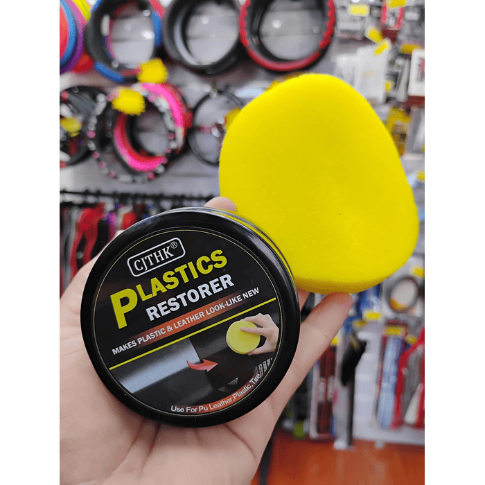 🔥💯Oferta especial💯🔥 Crema renovadora de piezas plásticas para interior y exterior de autos.  12