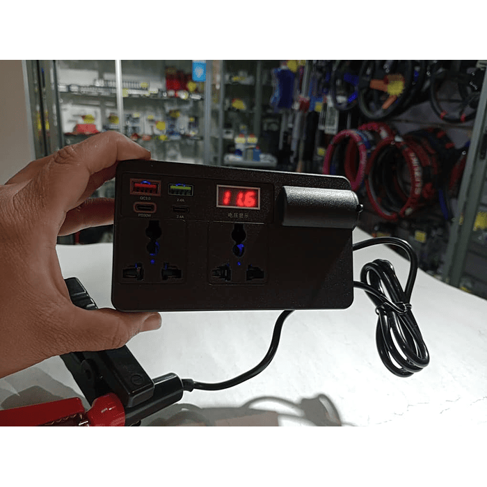 💥 LIQUIDACION 💥  Inversor 200W para Auto 12V/24V a 220V AC 🚗 💰Precio: 22990 pesos 4