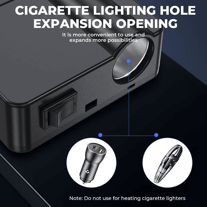 💥 LIQUIDACION 💥  Inversor 200W para Auto 12V/24V a 220V AC 🚗 💰Precio: 22990 pesos 8