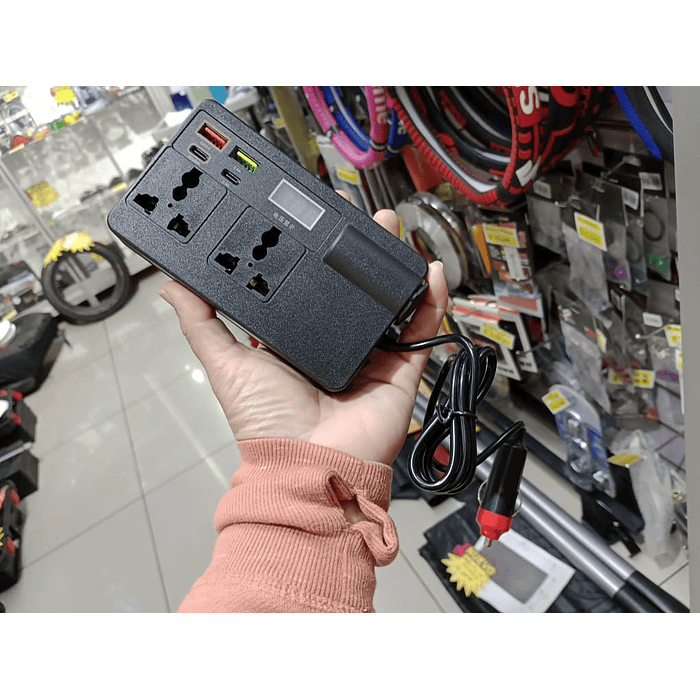 💥 LIQUIDACION 💥  Inversor 200W para Auto 12V/24V a 220V AC 🚗 💰Precio: 22990 pesos 11