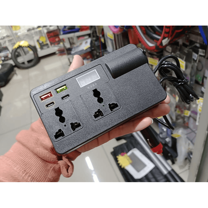 💥 LIQUIDACION 💥  Inversor 200W para Auto 12V/24V a 220V AC 🚗 💰Precio: 22990 pesos 19