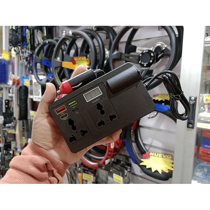 💥 LIQUIDACION 💥  Inversor 200W para Auto 12V/24V a 220V AC 🚗 💰Precio: 22990 pesos 24