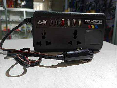 Inversor de Corriente para autos 12V/24V a 220V AC 200W