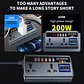 Inversor de Corriente para autos 12V/24V a 220V AC 200W - Miniatura 5