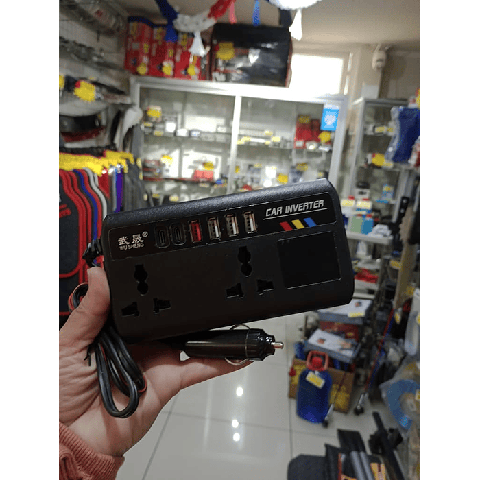 💥 Liquidación total 💥 🚗Inversor de Corriente para autos 12V/24V a 220V AC 200W   10