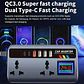 Inversor de Corriente para autos 12V/24V a 220V AC 200W - Miniatura 12