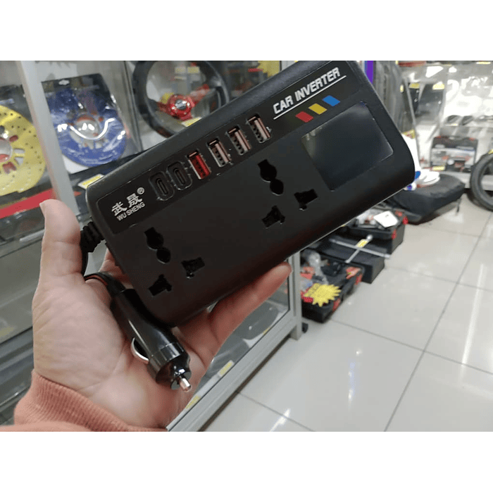 💥 Liquidación total 💥 🚗Inversor de Corriente para autos 12V/24V a 220V AC 200W   20