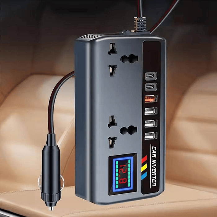 💥 Liquidación total 💥 🚗Inversor de Corriente para autos 12V/24V a 220V AC 200W   24