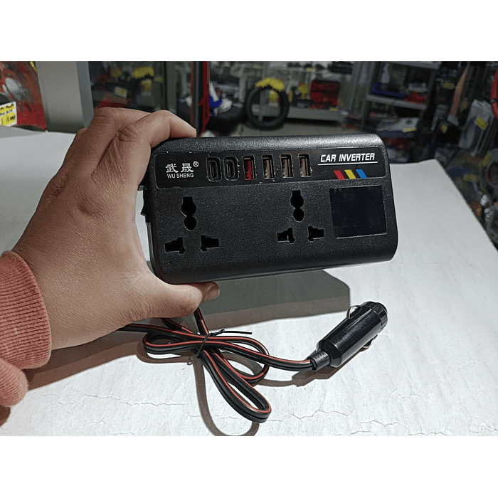 💥 Liquidación total 💥 🚗Inversor de Corriente para autos 12V/24V a 220V AC 200W   30