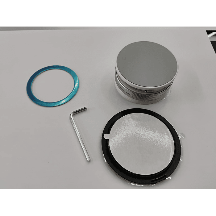 Soporte de teléfono magnético de metal ventosa o sopapo al vacío soporte portátil plegable color blanco con gris 10