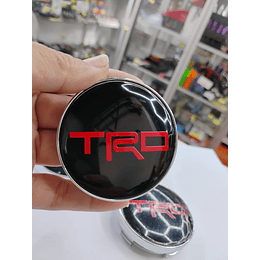 ¡Gran oferta! 🚗💥   *Set x4 Tapas para Centro de Llantas TRD negro letra roja*.
