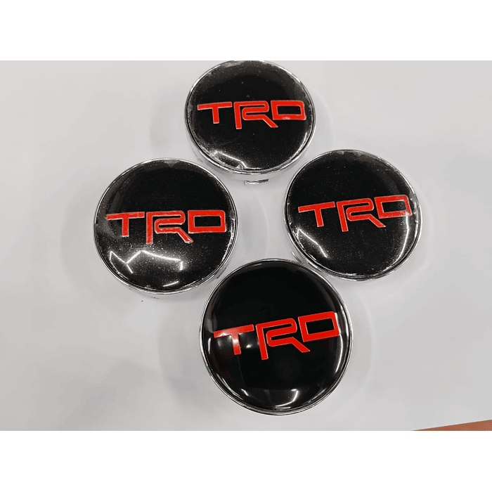 ¡Gran oferta! 🚗💥   *Set x4 Tapas para Centro de Llantas TRD negro letra roja*. 8