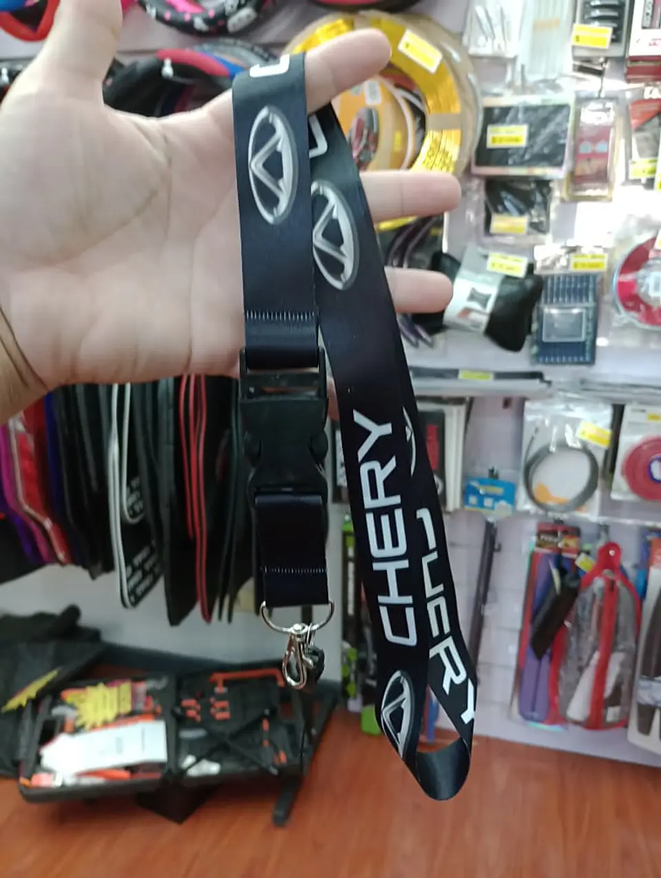 Relámpago llavero tuning lanyard chery (negro) 3
