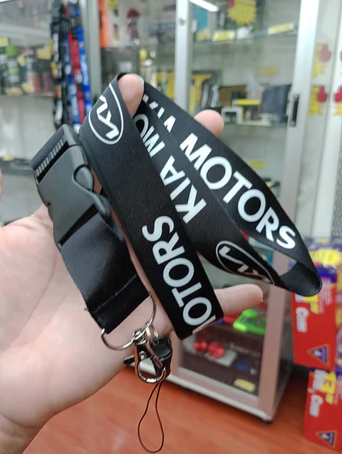 Relámpago llavero tuning lanyard kia (negro)